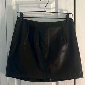 Abercrombie Vegan Leather Mini Skirt